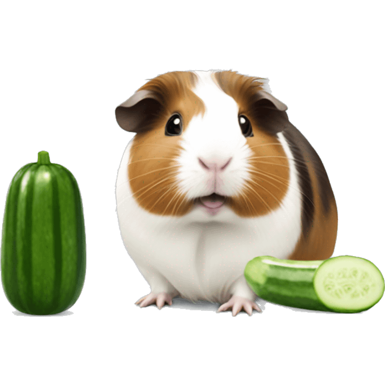 guinea pig eating an cucumber  emoji