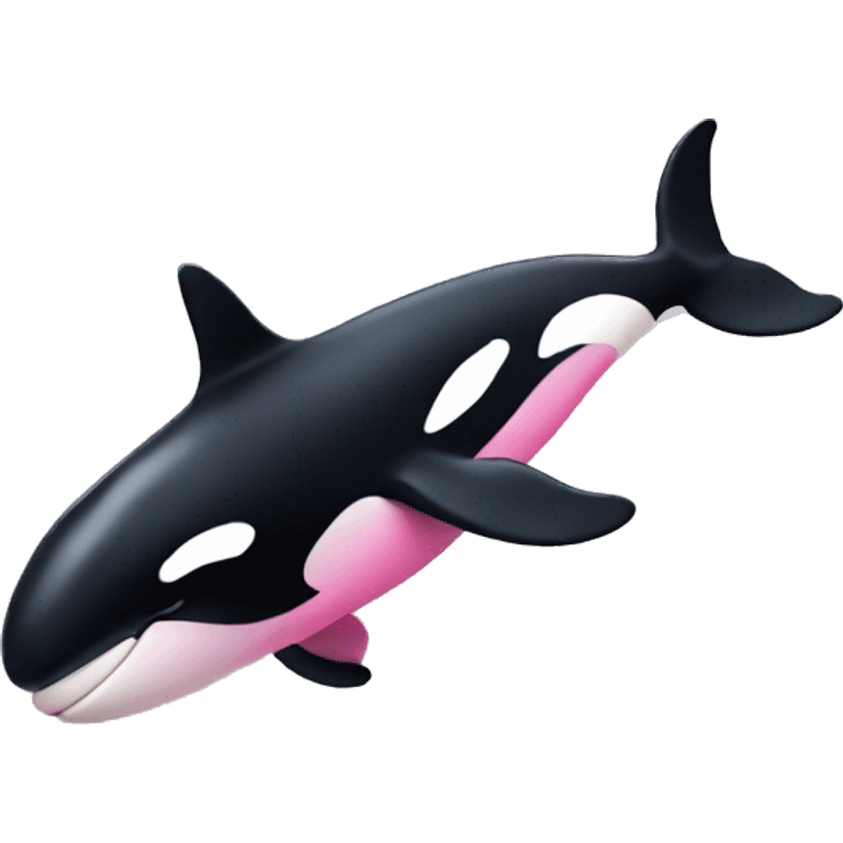 Pink orca whale  emoji