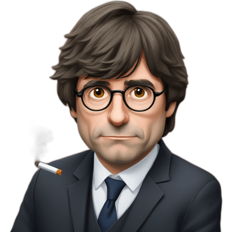 Carles puigdemont smoking cbd emoji