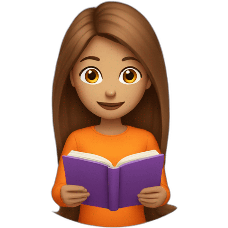 brown-long-hair-girl-wearing-purple-blouse-reading-a-orange-book-without-glasses emoji