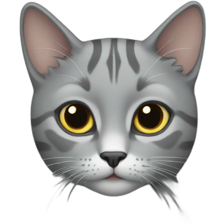 Grey cat emoji