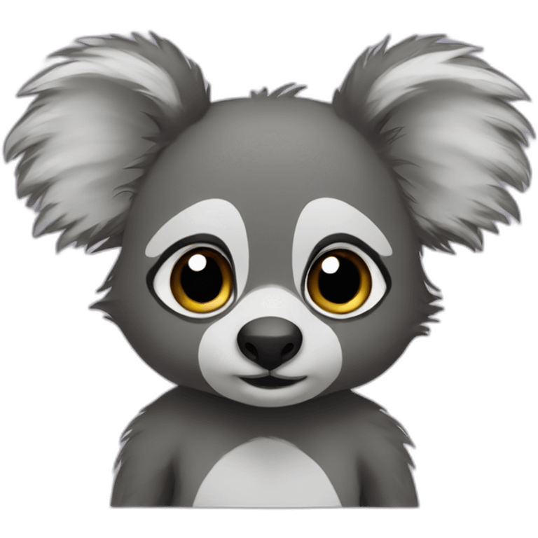 Mix of Koala and raccoon emoji