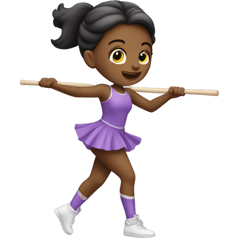 Girl baton twirling emoji