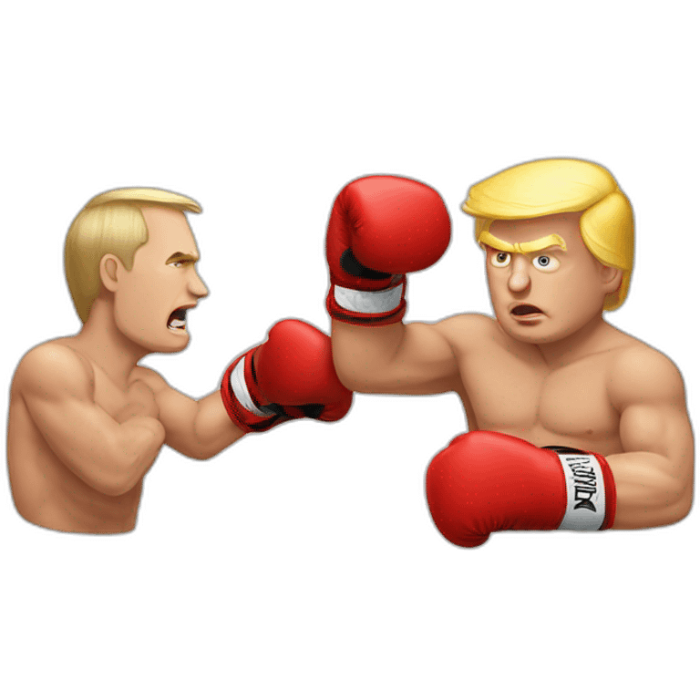 trump boxing putin emoji