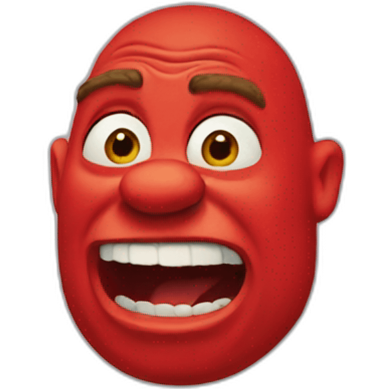 red-shrek emoji