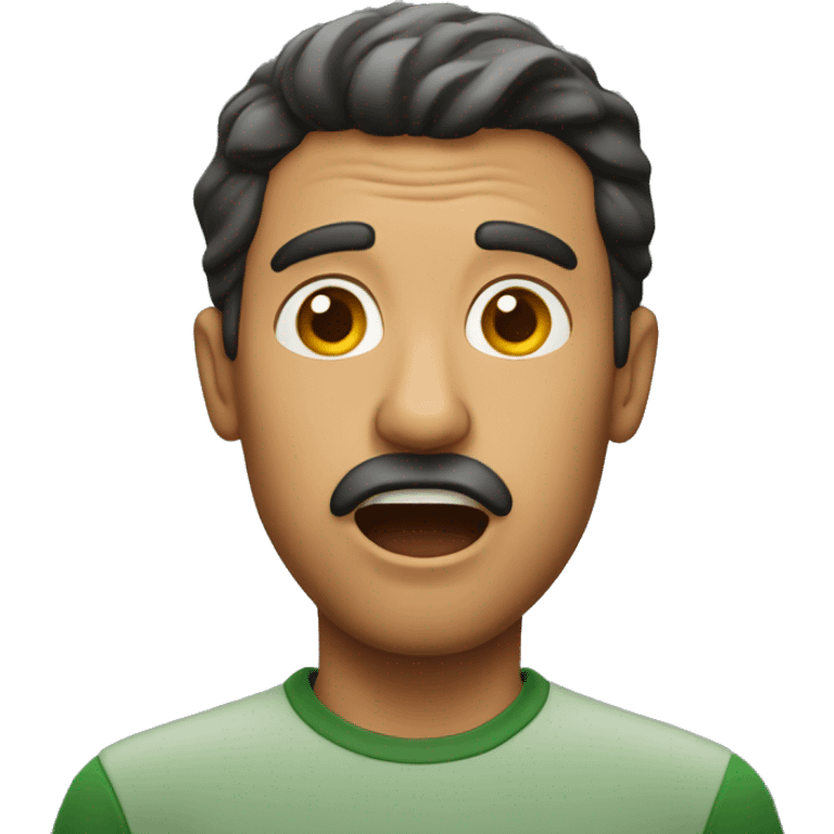 Spanish man have a surprised  emoji