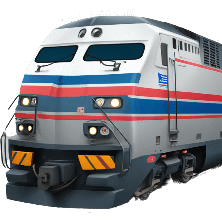 Amtrak locomotive emoji