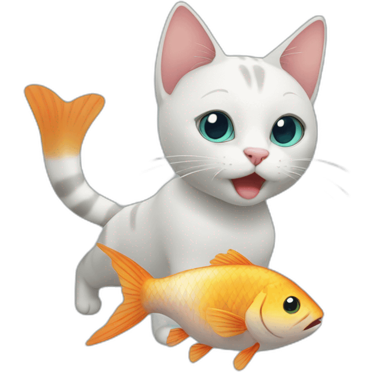 cat & fish emoji