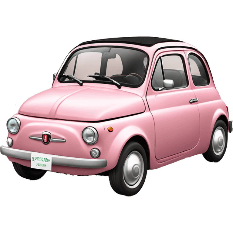 Fiat 500 la Prima rosé  emoji