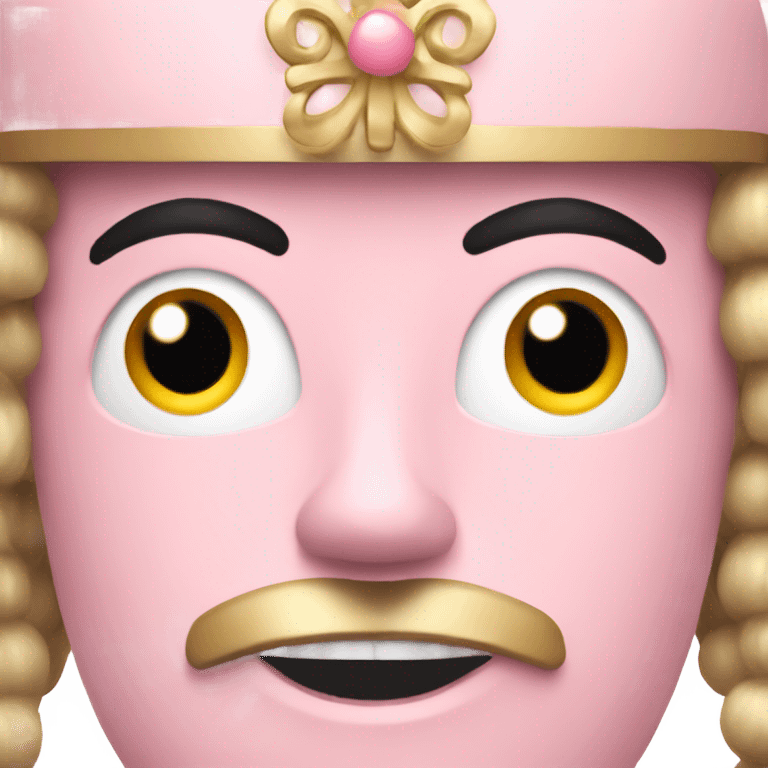 Light pink nutcracker emoji