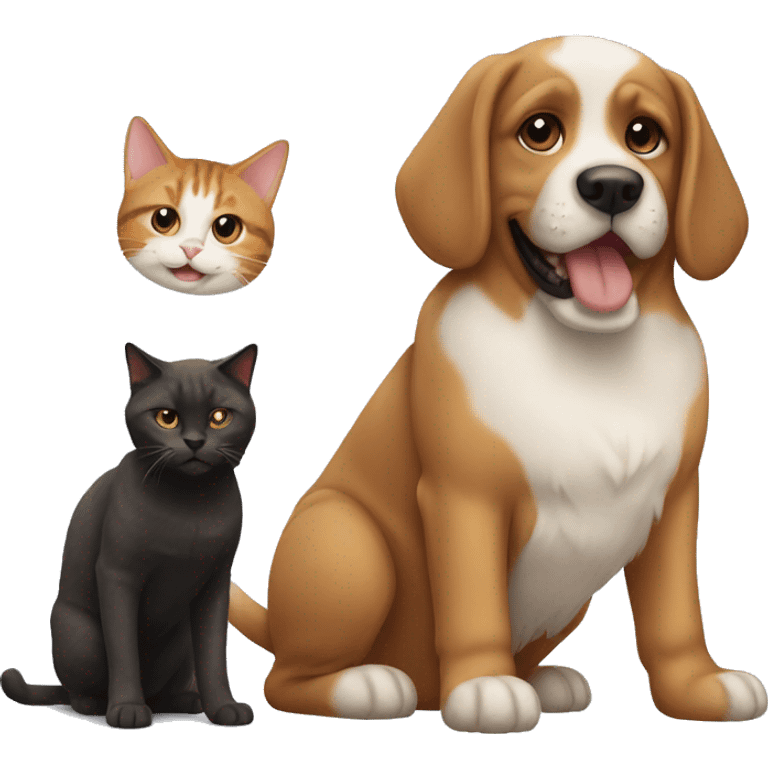 dog and cat emoji