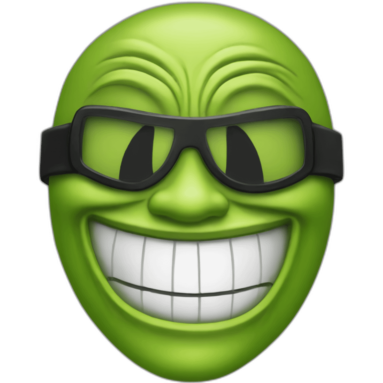 Jim Carrey the mask smiling emoji