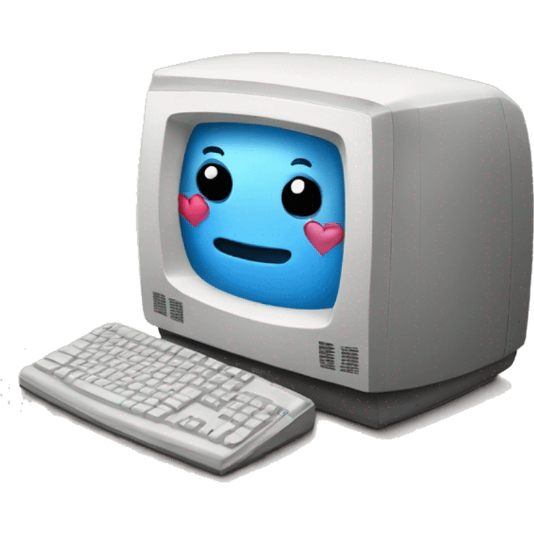 computer in love emoji