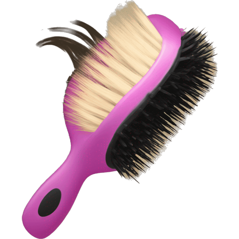 Hair brush with BZ HAIR BOUTIQUE LOGO emoji