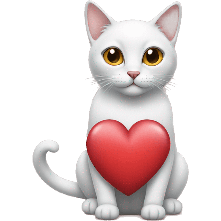 heart with nouse cat emoji