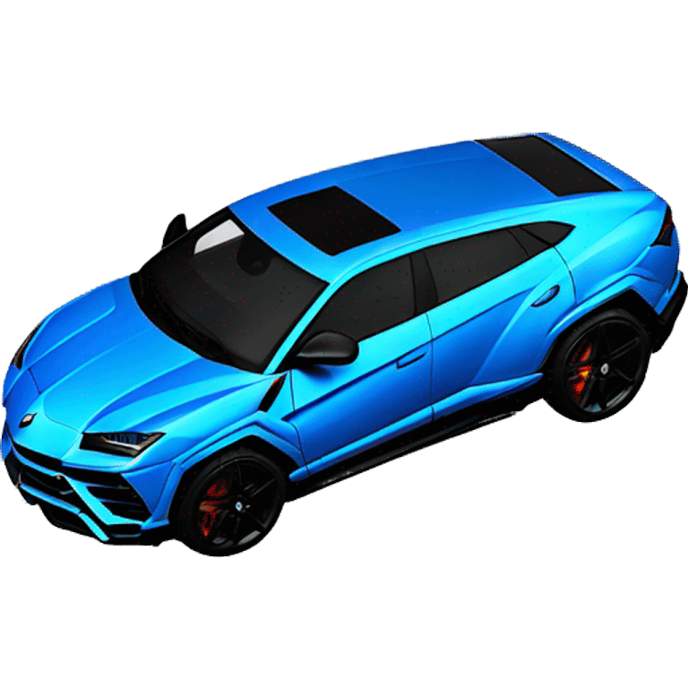 Lamborghini Urus Blue color emoji