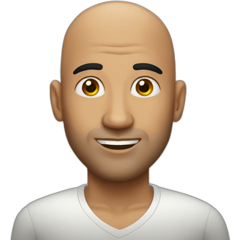 Cuban bald guy emoji