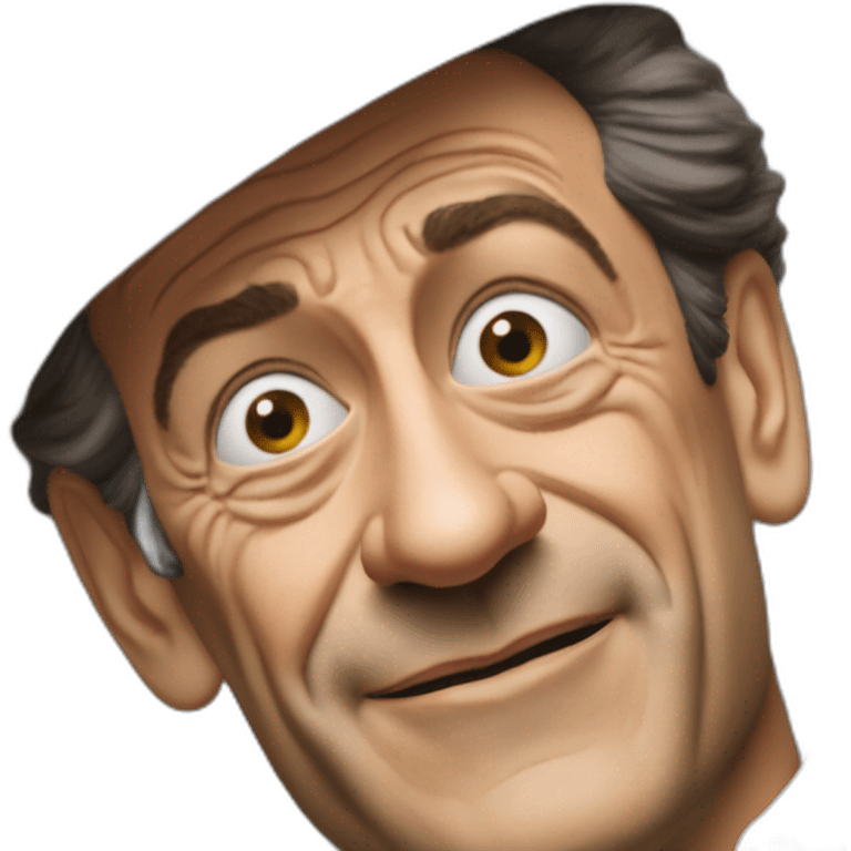 Nicolas Sarkozy buvant du rhum emoji