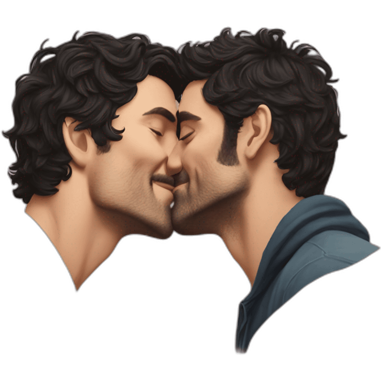 Pedro pascal kissing oscar isaac emoji