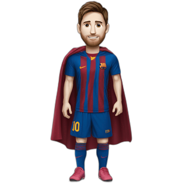 messi with university cloth emoji