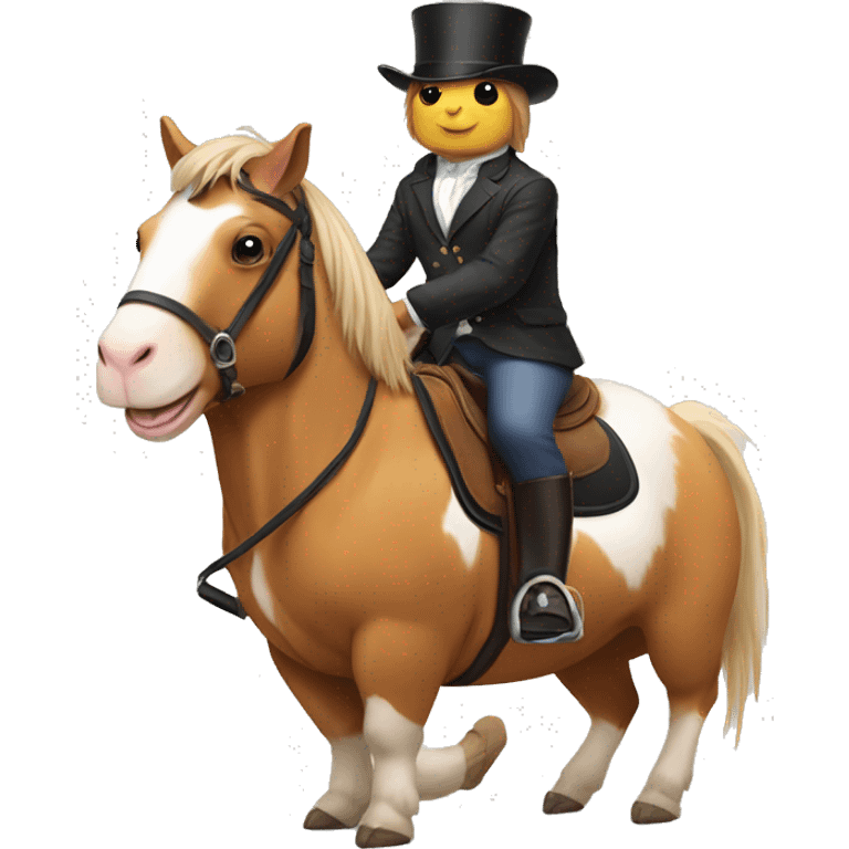 Guinea pig riding a horse emoji