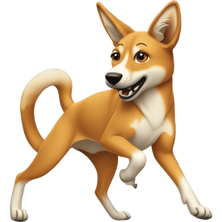 dancing female dingo emoji