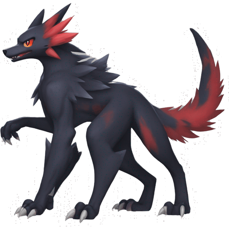 Nargacuga-Litten-Sergal-Zoroark full body emoji