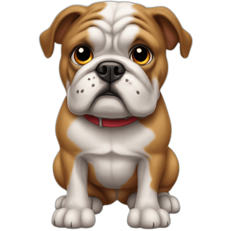 Dog Bulldog full-height emoji