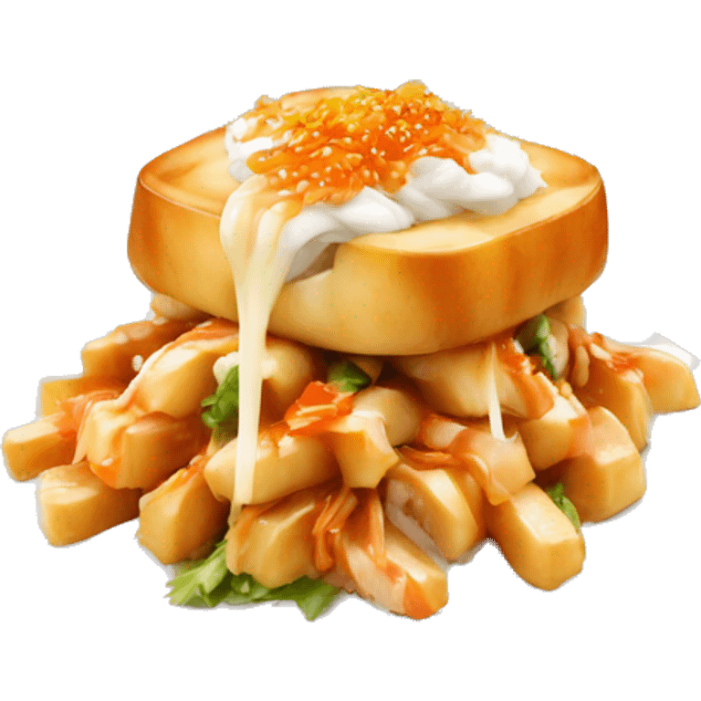 Poutine qui mange des sushi  emoji