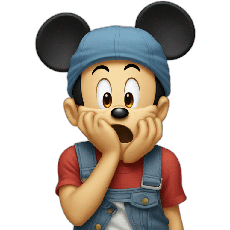 Mickey cry emoji