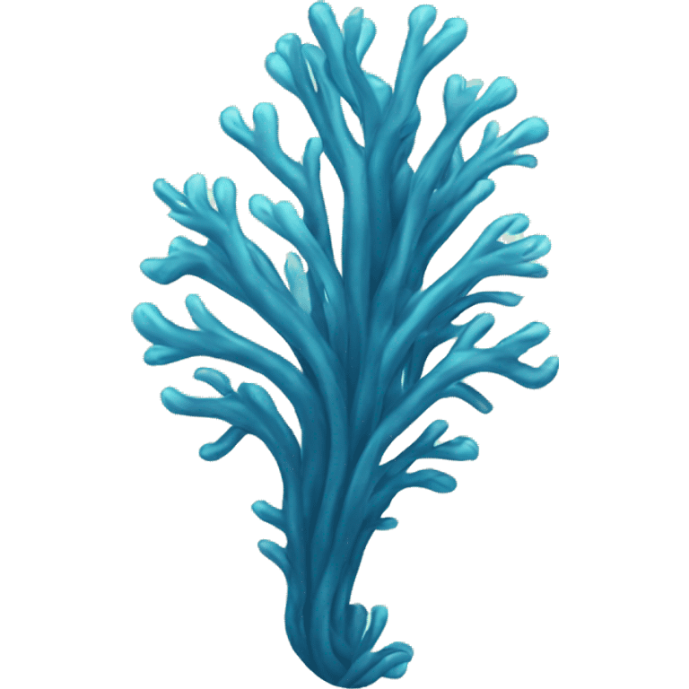 tall blue seaweed emoji