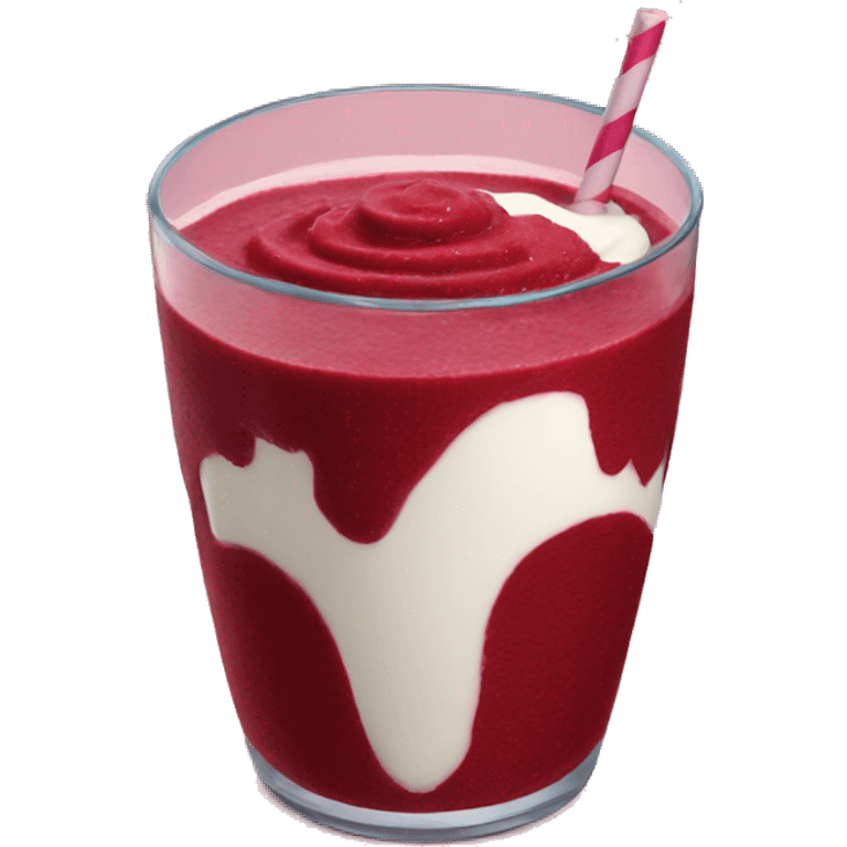 Red velvet smoothie emoji