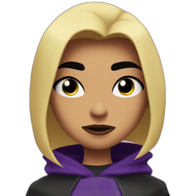 Teen titans go Raven unhooded emoji