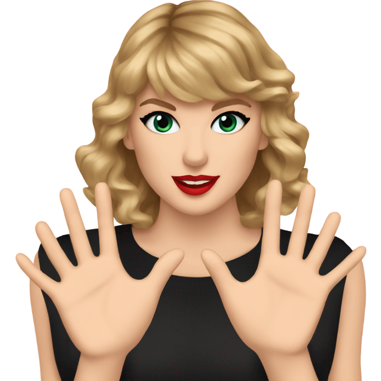 taylor swift making heart hands  emoji