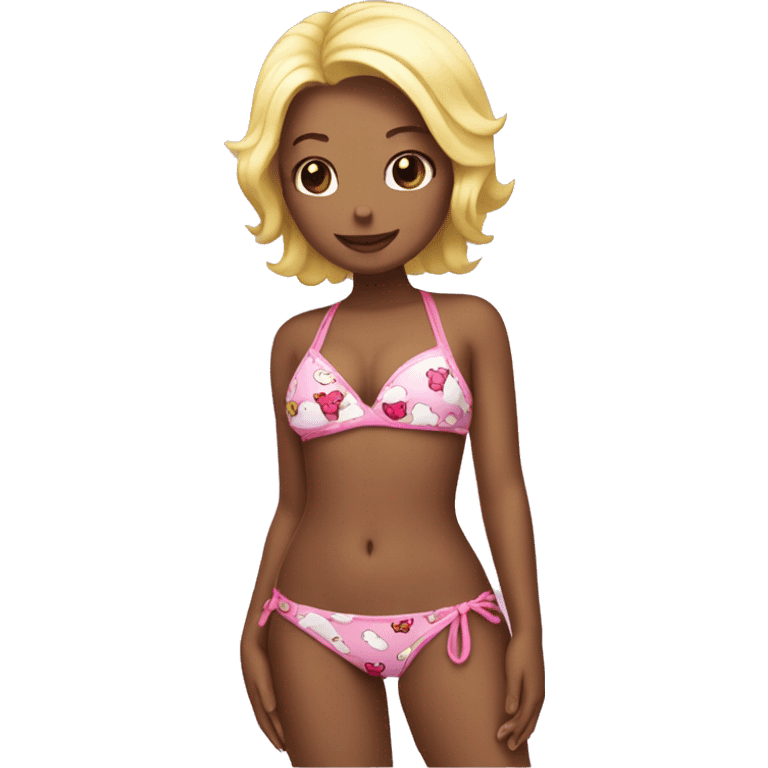 hello kitty in bikini emoji