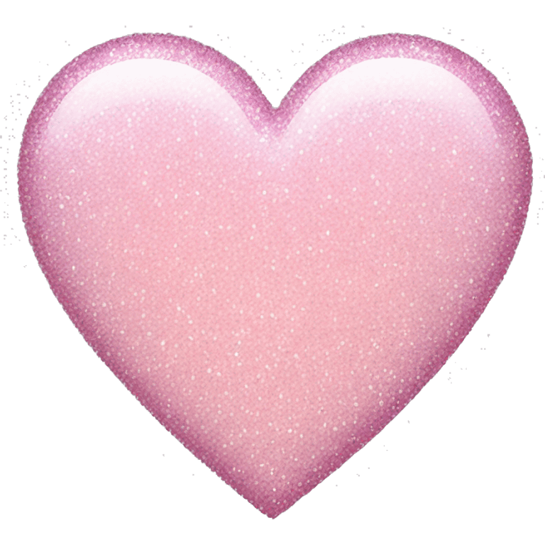 Light pink glitter heart emoji