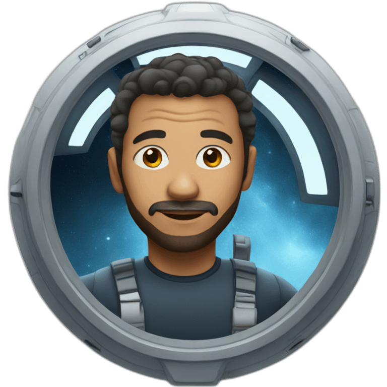 man on the spaceship emoji