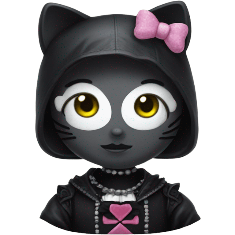 hello kitty gothic emoji