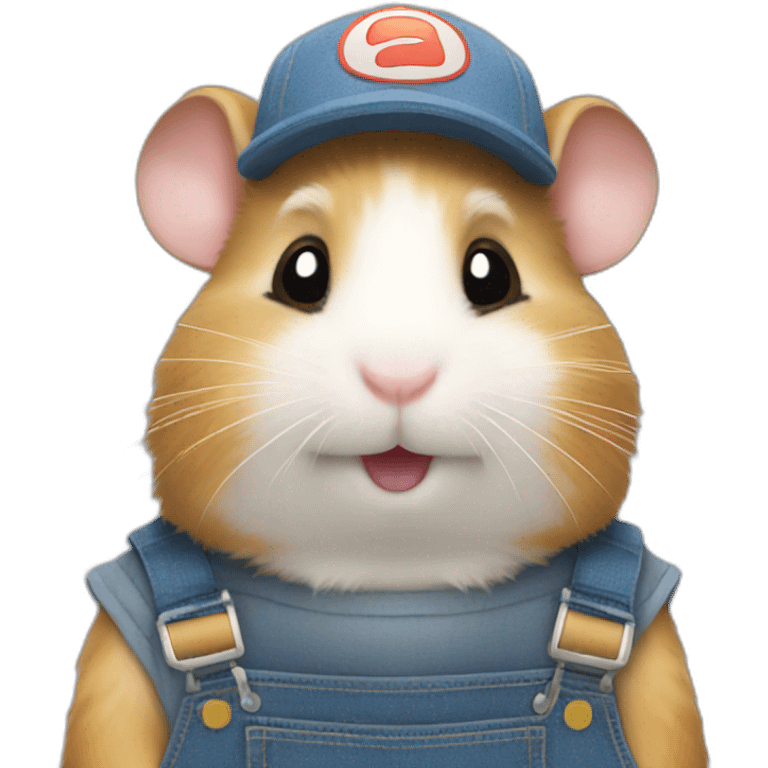 hamster in overalls emoji