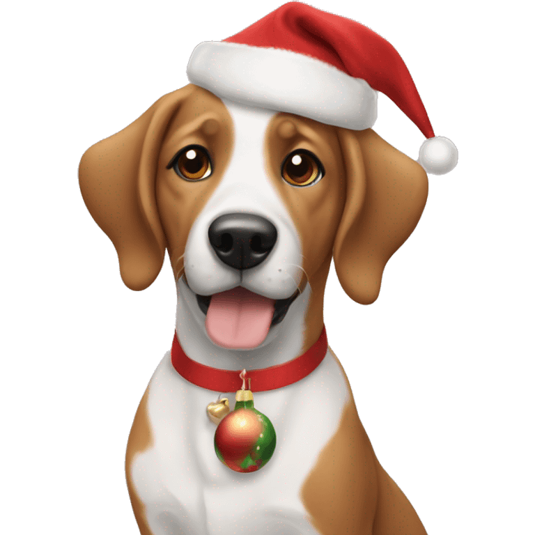 Dog Christmas emoji