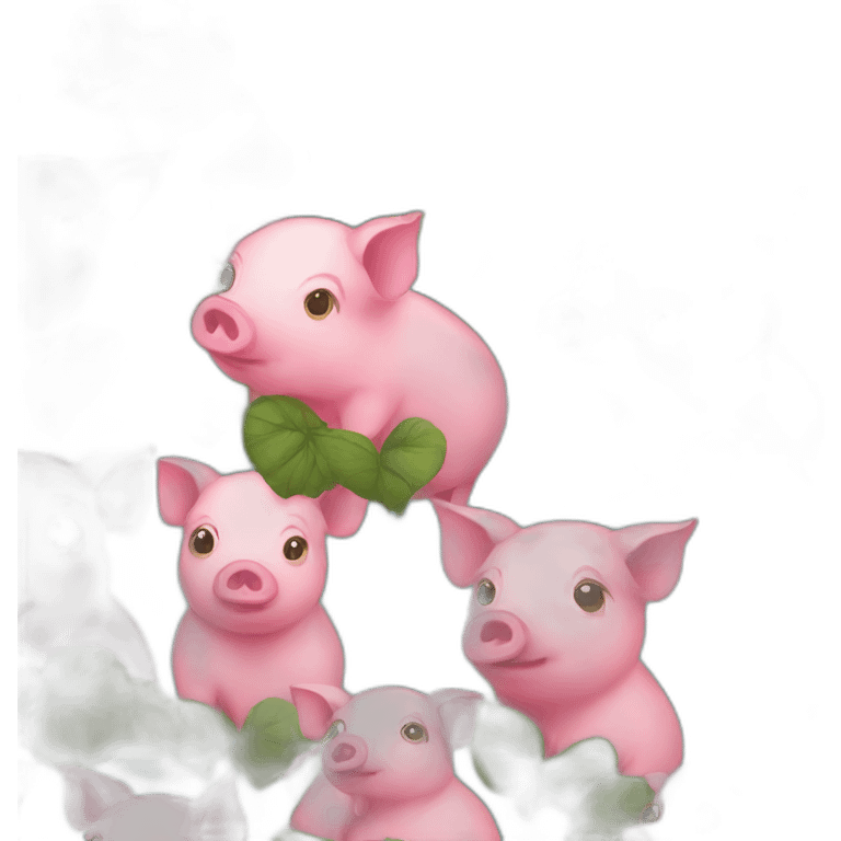 Rose pig emoji