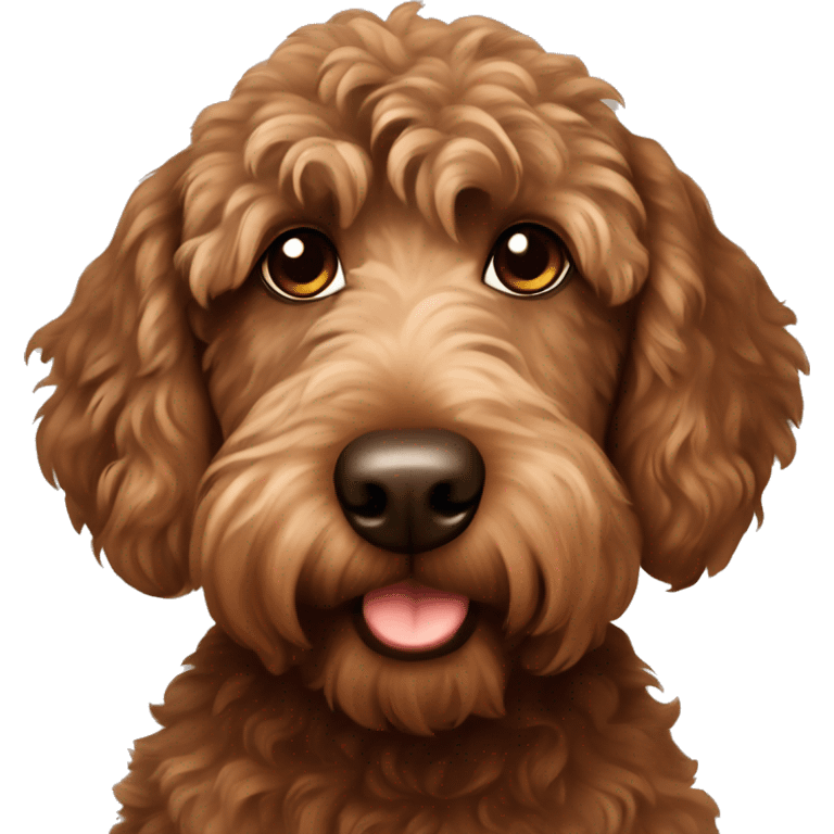 brown labradoodle emoji