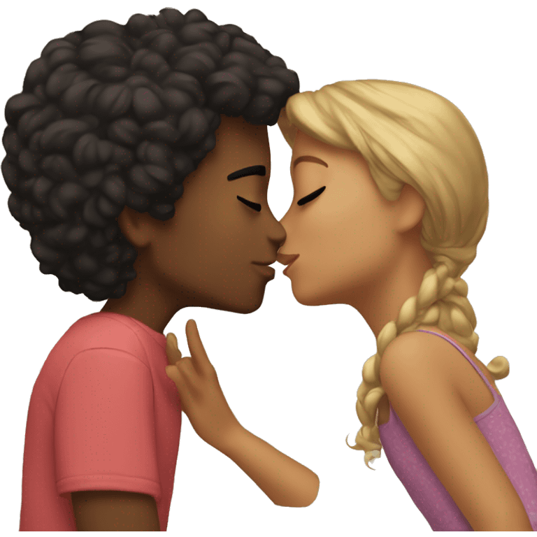 Me kissing Estefanía  emoji