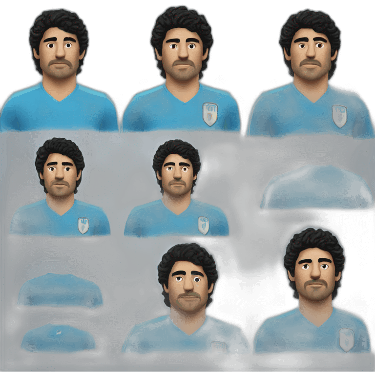 Maradona con la maglia del Napoli  emoji