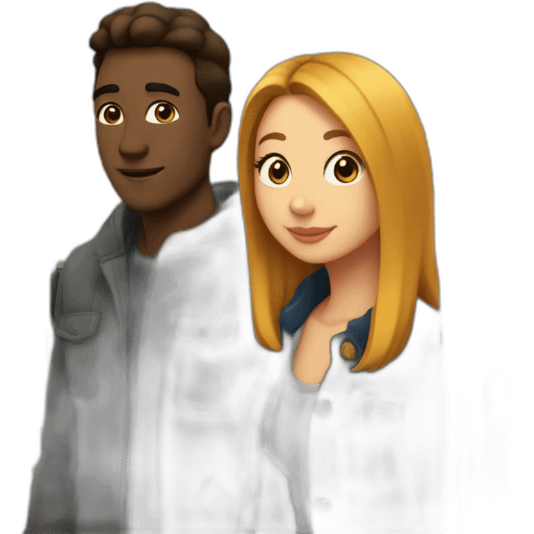 Homme dans un métro a côté d une femme qui pue emoji