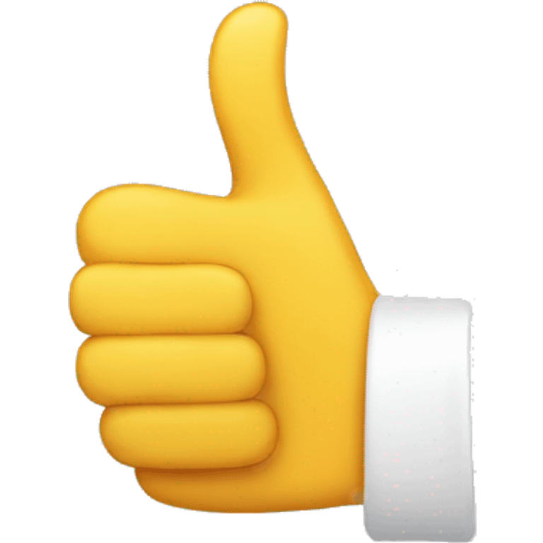 Thumbs up emoji but the thumb is super small emoji