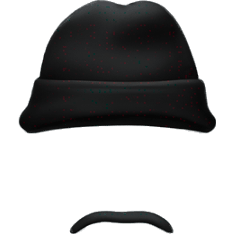 Black winter hat emoji