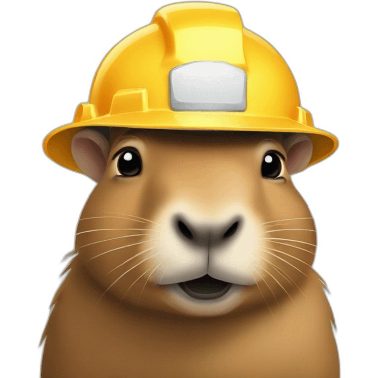 capybara in a hard hat emoji