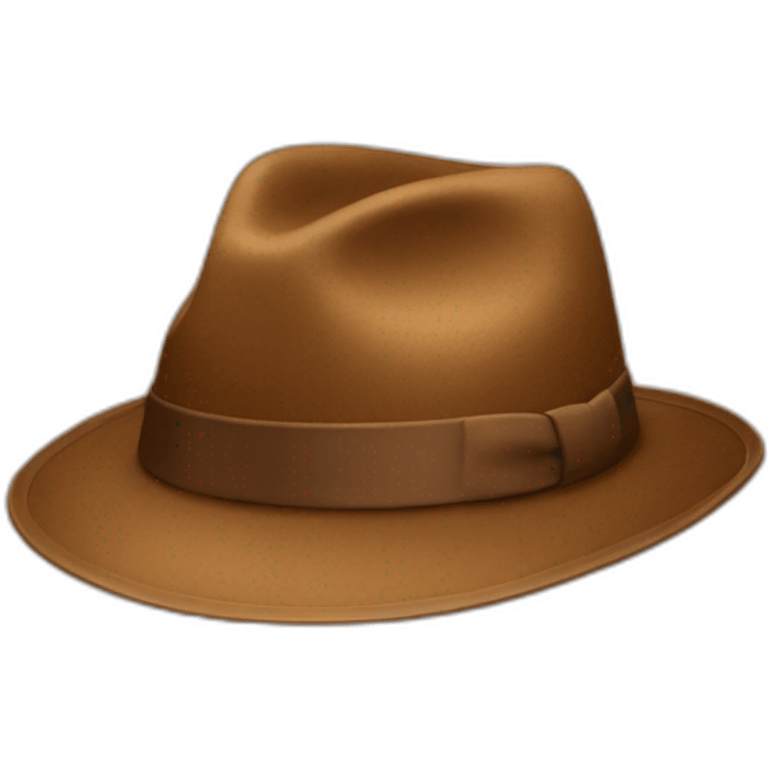 brown fedora emoji