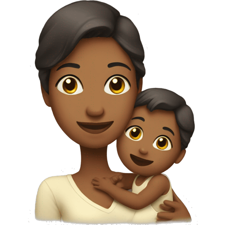 Mother with her Baby  emoji